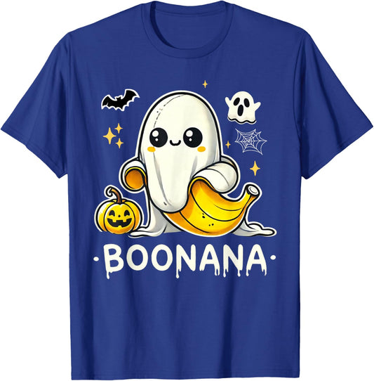 Boonana Cute Ghost Banana Halloween Costume Men Women T-Shirt - T-Shirt | Royal