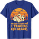 You Can't Scare Me I Teach 6th Grade Teacher Halloween T-Shirt - T-Shirt | Royal