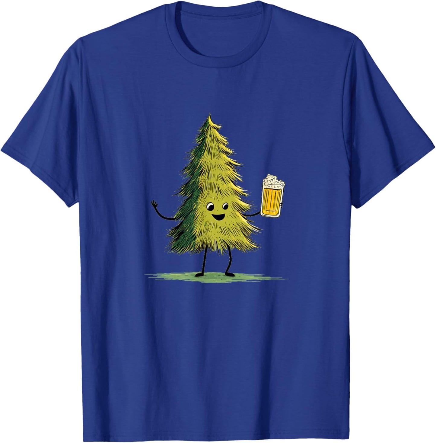 Stunning Christmas Tree Decoration with Christmas Beer T-Shirt - T-Shirt | Royal