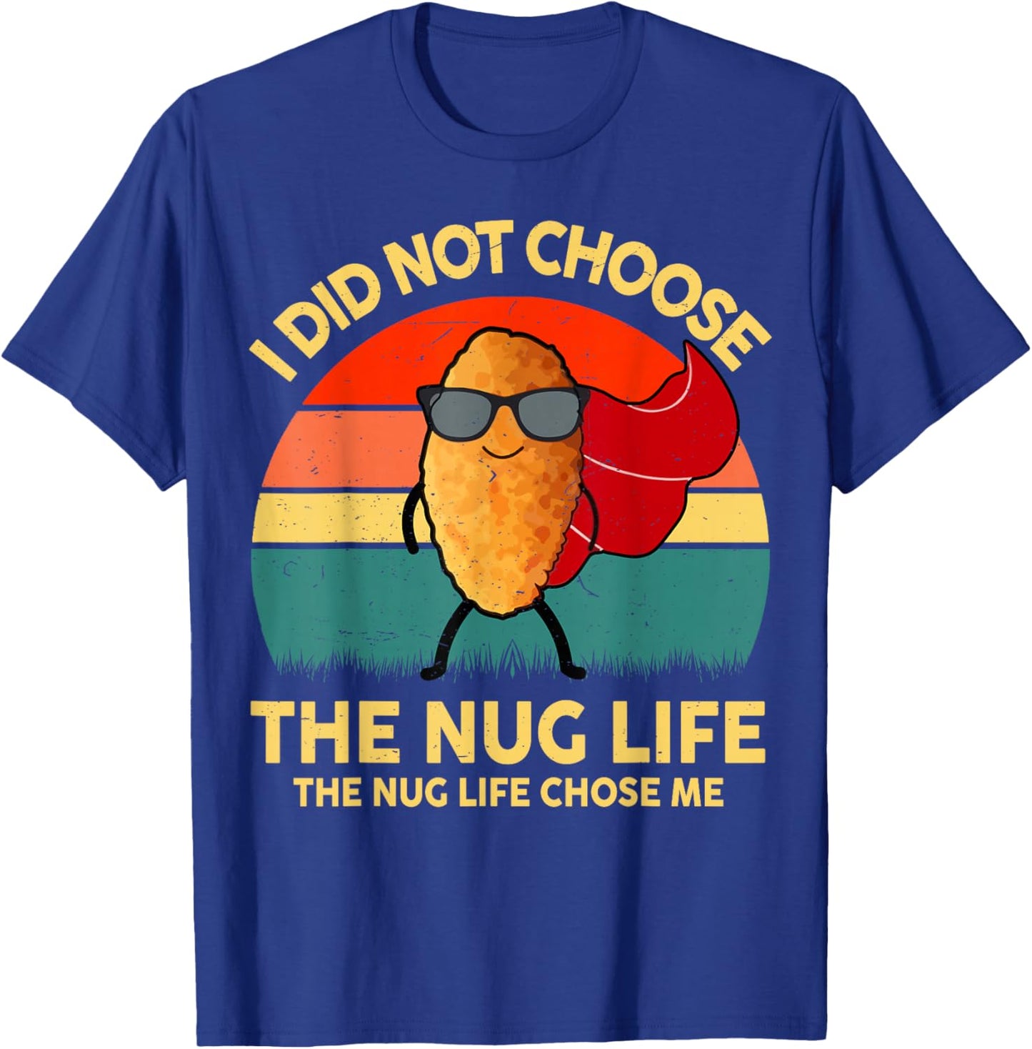 Kid Nug-Life I Love Chicken Nugget Boy Toddler Funny Graphic T-Shirt - T-Shirt | Royal