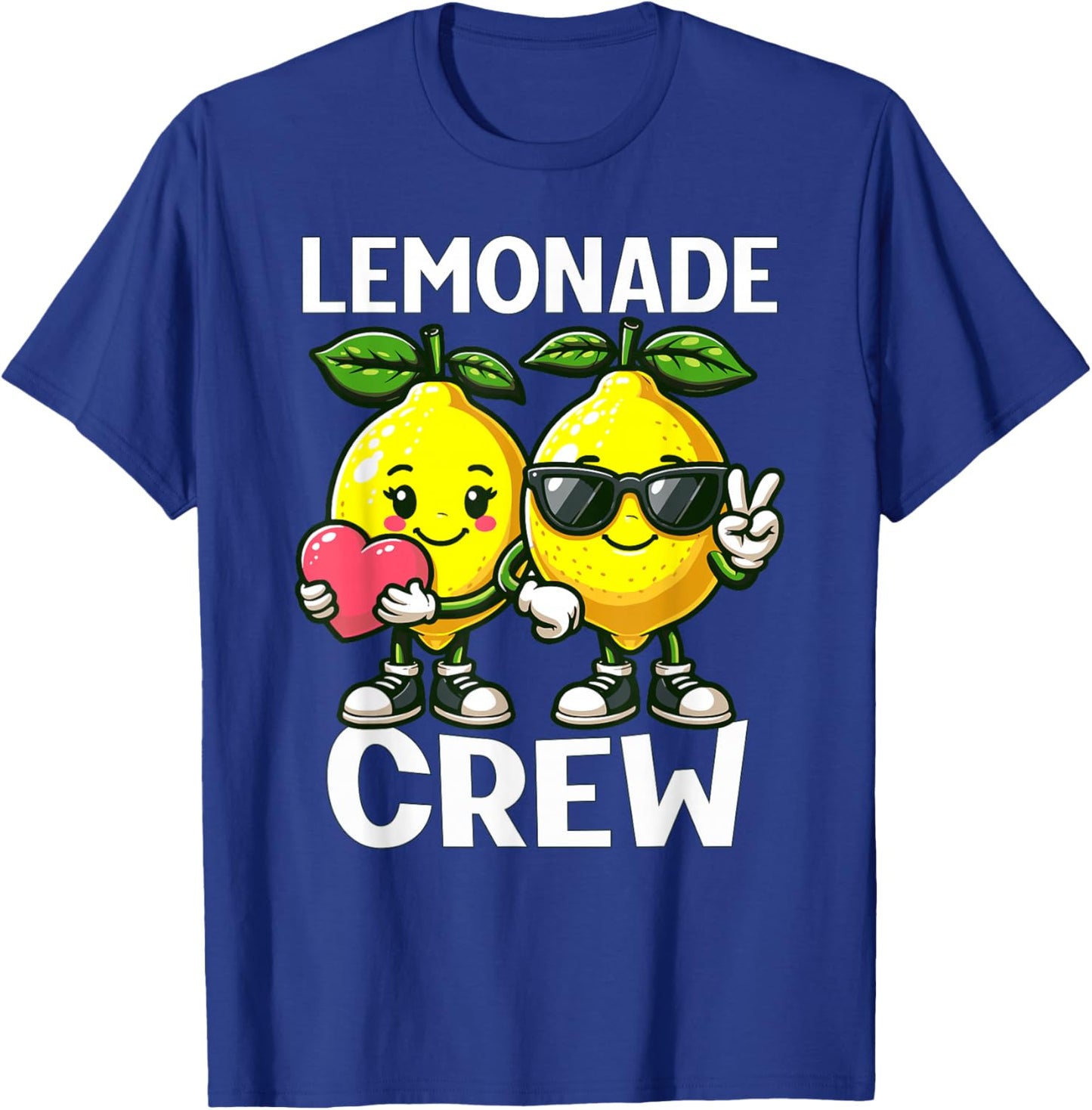 Lemon Stand Funny Lemonade Entrepreneur for Boys Girls Crew T-Shirt - T-Shirt | Royal