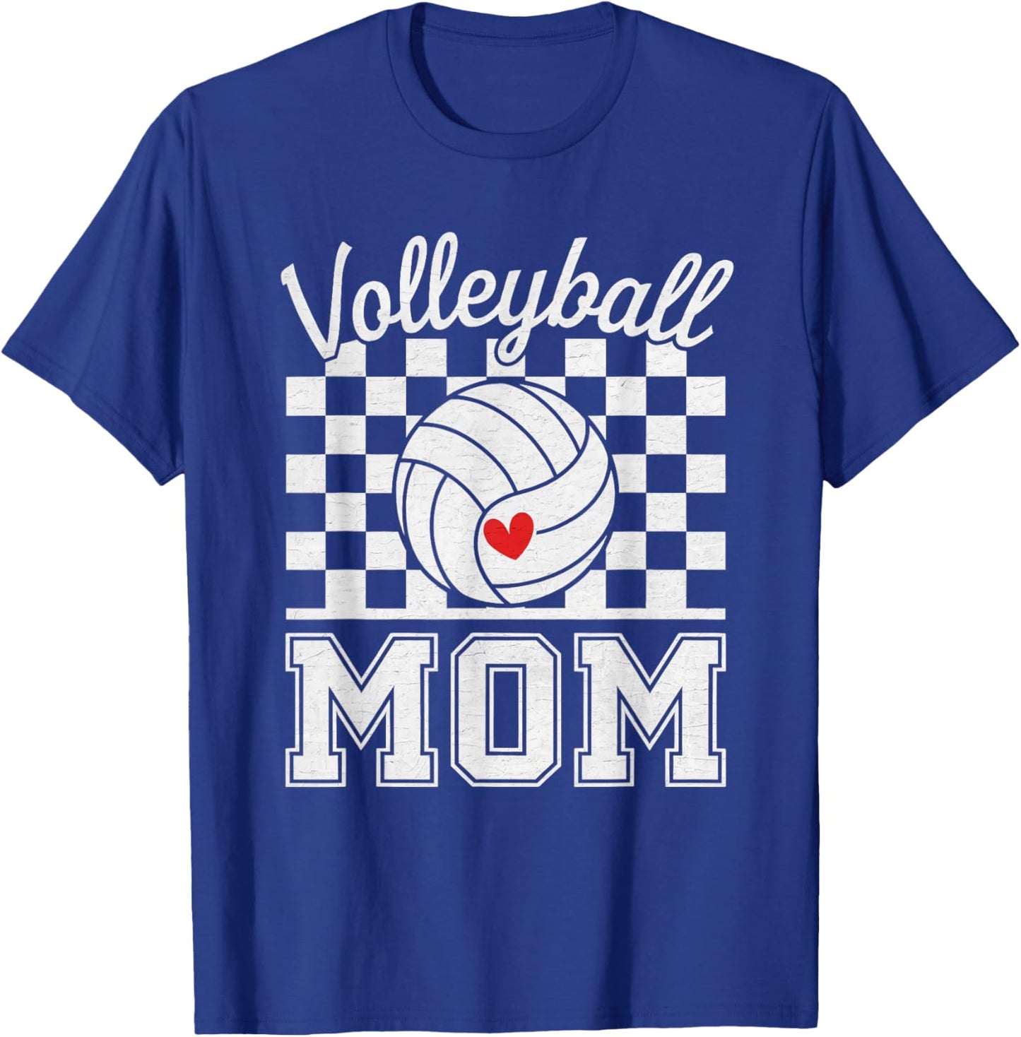 Groovy Volleyball Mom Mother Volleyball Mom T-Shirt - T-Shirt | Royal