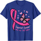 Breast Cancer Ribbon Butterfly Support Squad Women Men Kids T-Shirt - T-Shirt | Royal