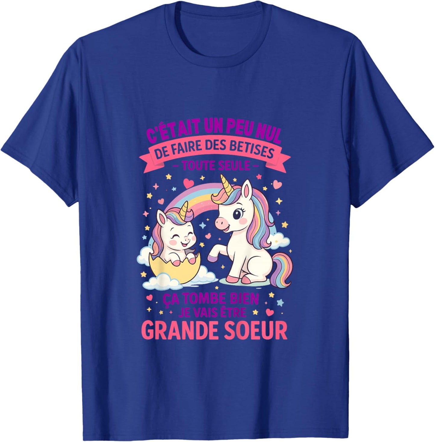 Child Announcement Pregnancy Big Sister Nonsense Future Big Sister T-Shirt - T-Shirt | Royal