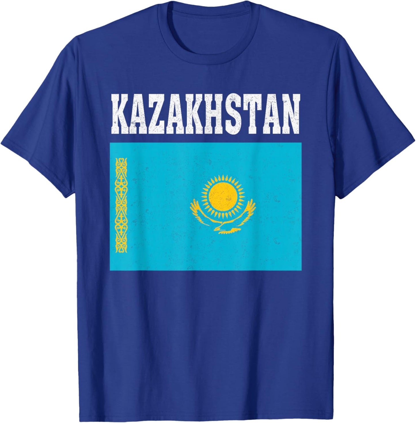 Kazakhstan Flag Patriotic National Roots Souvenir T-Shirt - T-Shirt | Royal