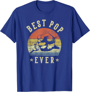 Best Pop Ever - Retro Fist Bump Vintage Design Pop T-Shirt - T-Shirt | Royal