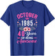 Awesome Since 1985 40 Years Old October 40Th Birthday Women T-Shirt - T-Shirt | Royal