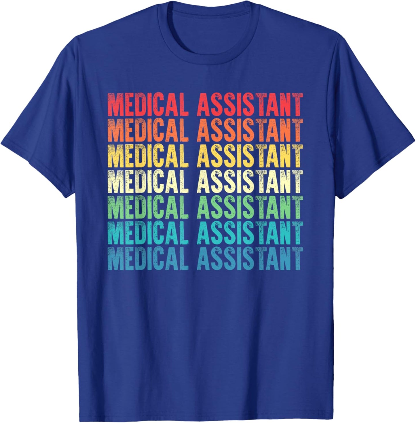 Medical Assistant Vintage Style Job T-Shirt - T-Shirt | Royal
