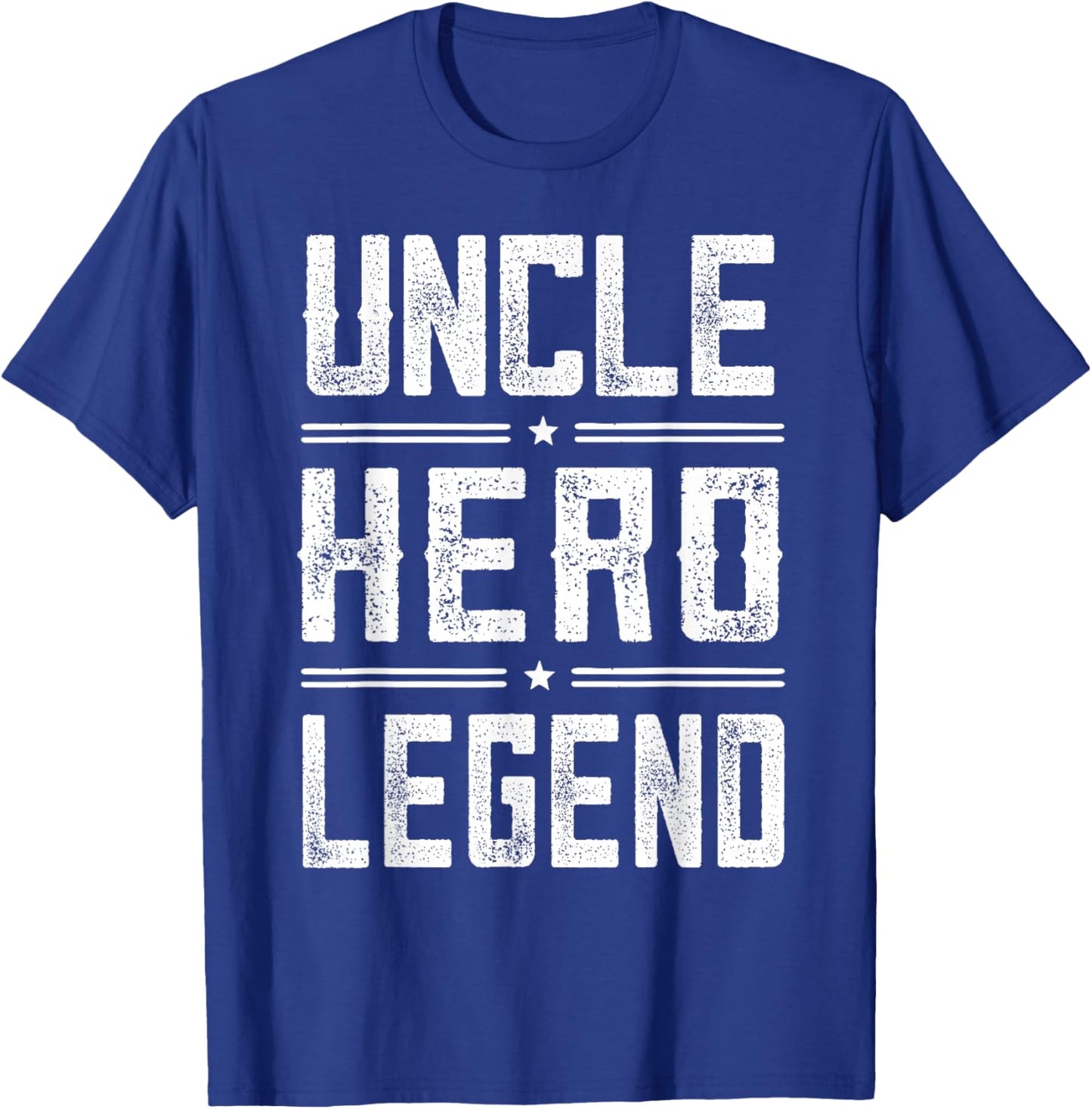 Uncle Hero Legend - Vintage Distressed Uncle T-Shirt - T-Shirt | Royal