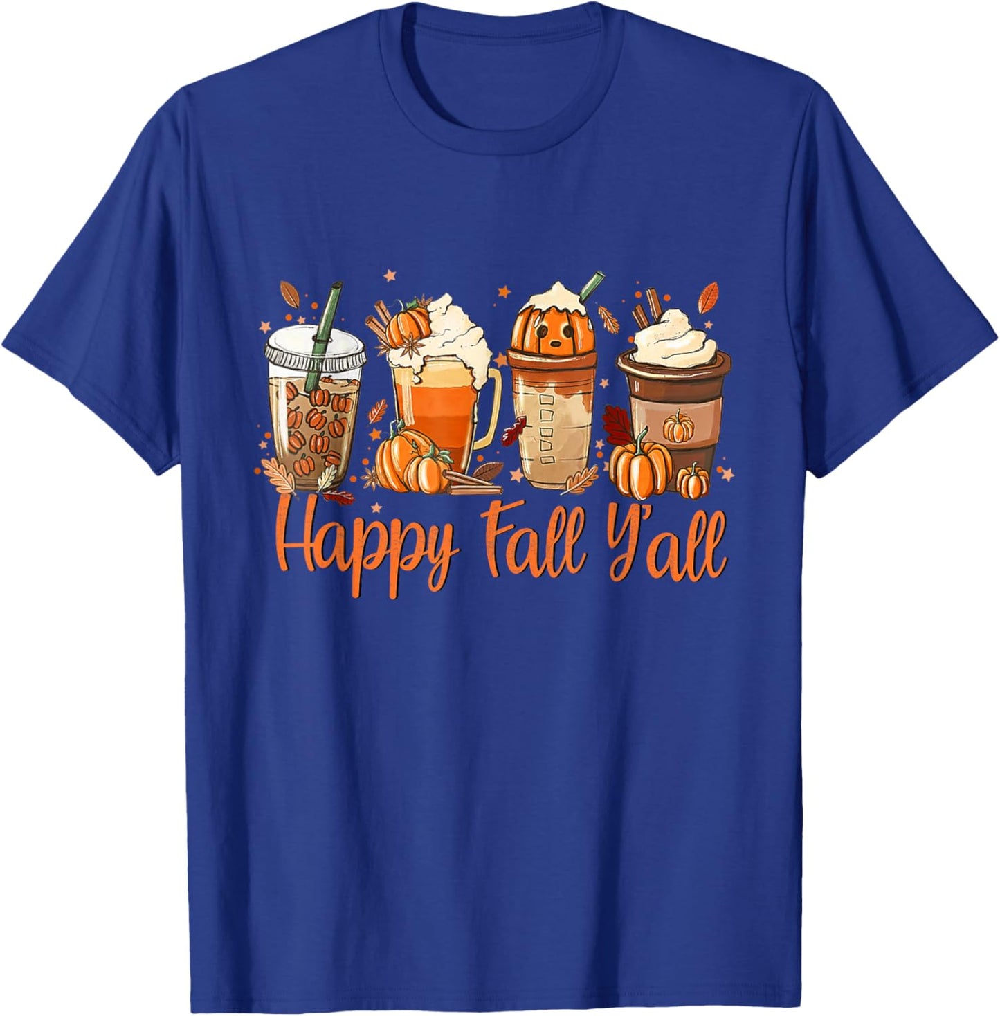 Pumpkin Spice Latte, Fall Coffee, Pumpkin Spice,Thanksgiving T-Shirt - T-Shirt | Royal