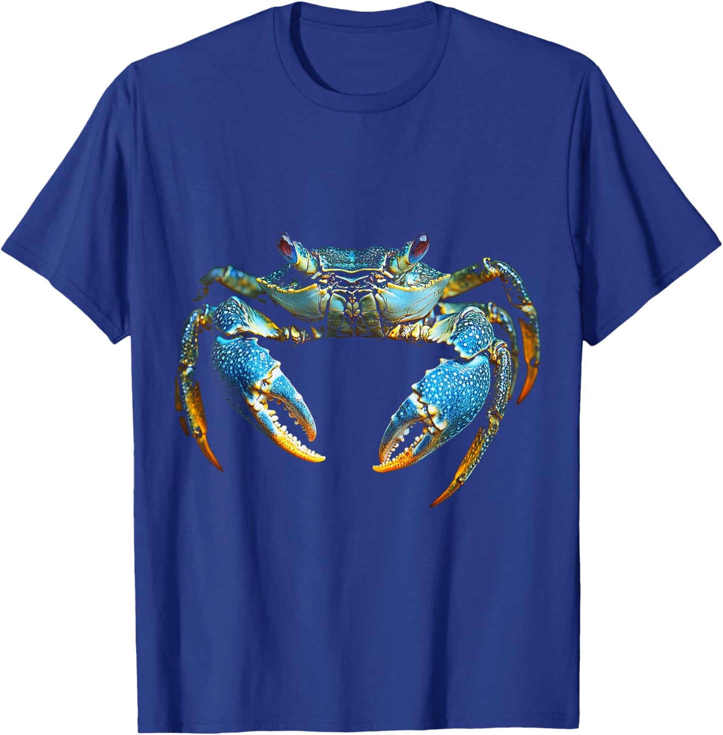 Crab Animal Motif Blue Eyes Illustration Crab T-Shirt - T-Shirt | Royal