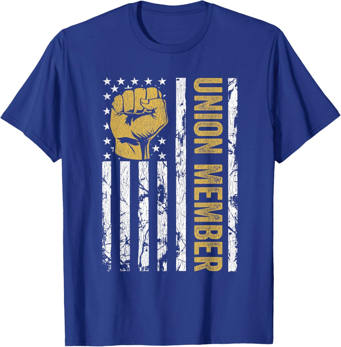 Proud Union Member USA American Pro Union Workers Rights T-Shirt - T-Shirt | Royal