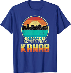 No Place is Better than Kanab Utah Vintage Sunset UT Nature T-Shirt - T-Shirt | Royal