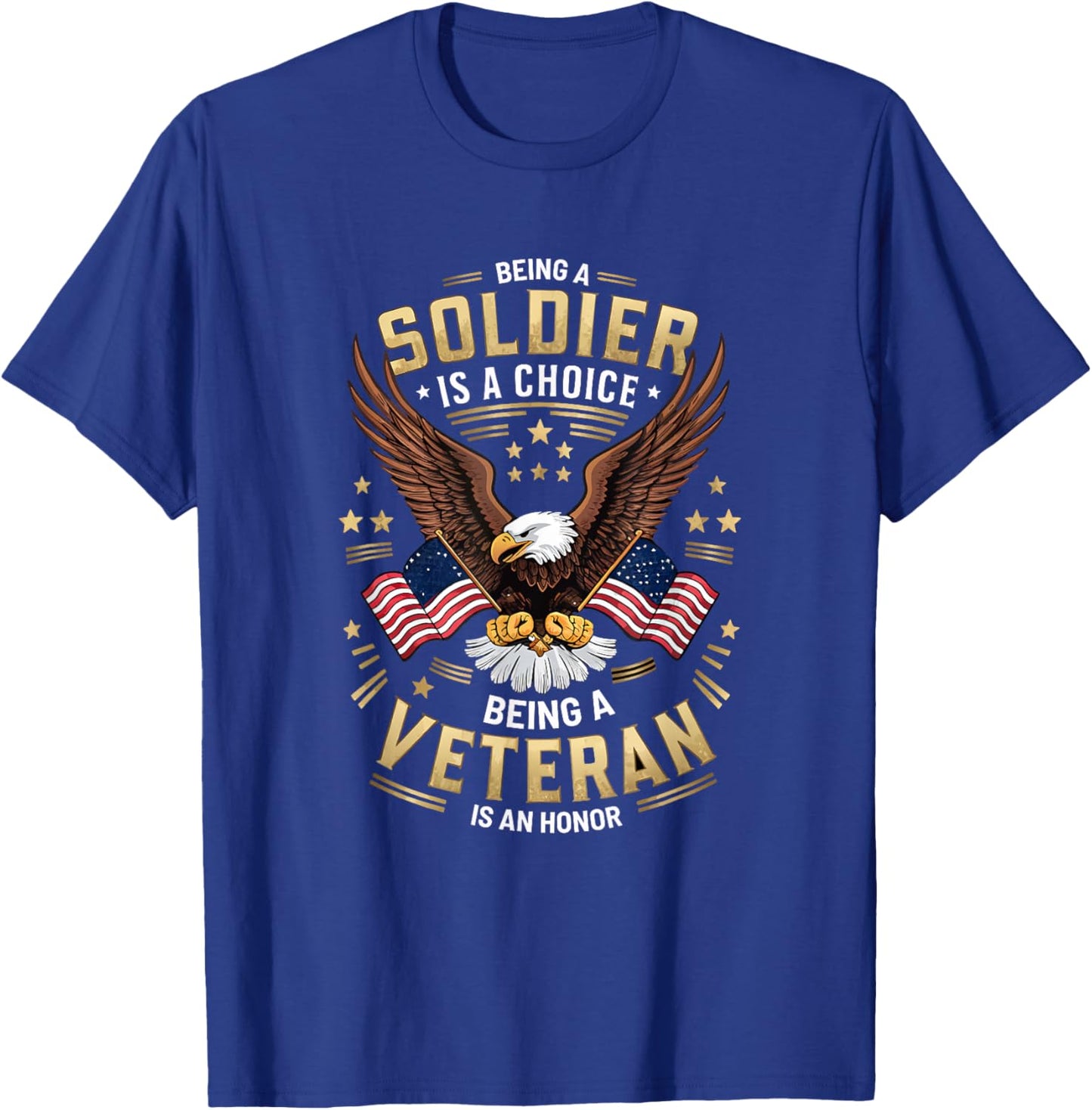 Veteran USA Veterans Day US Army America Veteran T-Shirt - T-Shirt | Royal