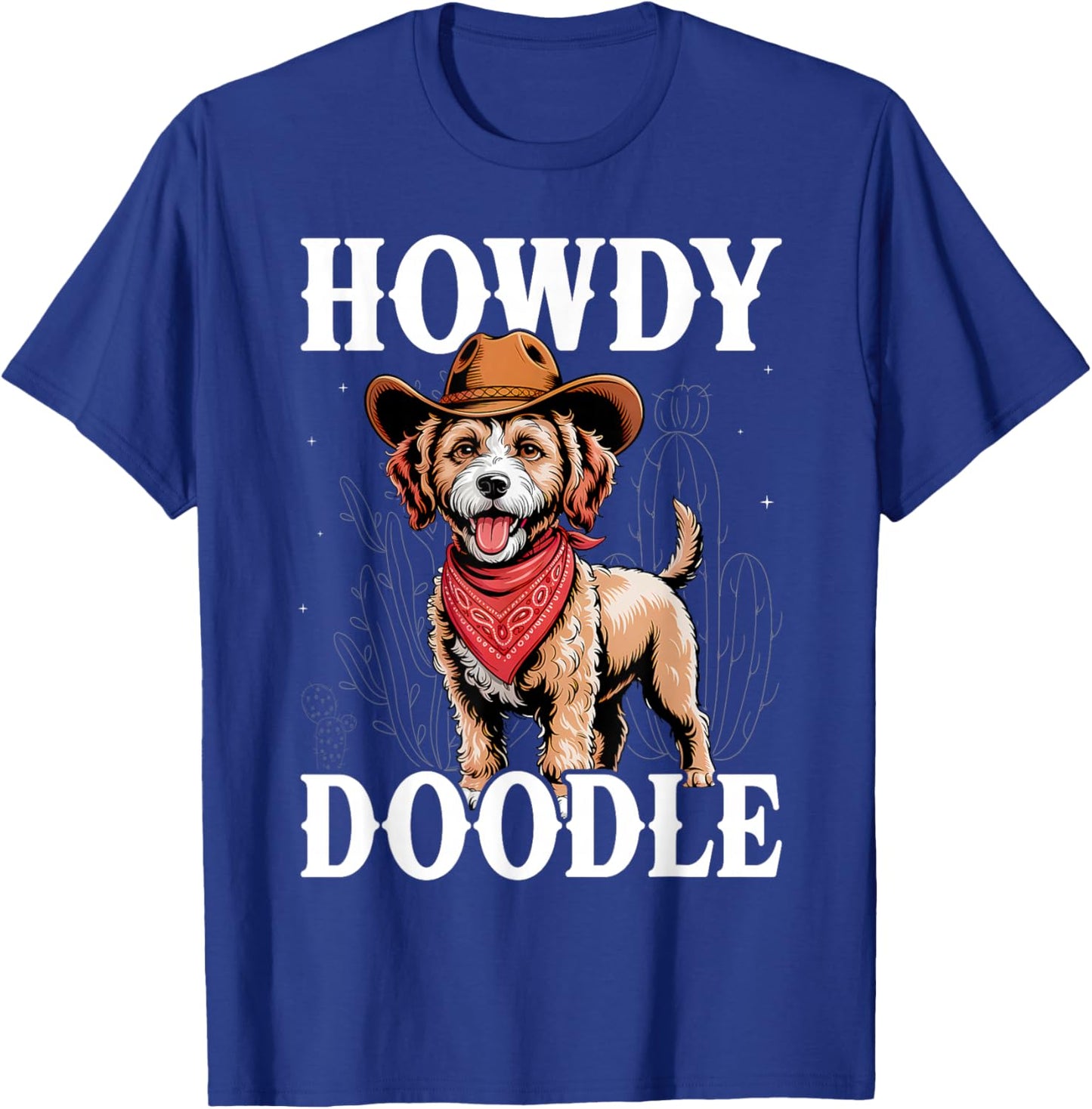 Doodle Mom Lover Vintage Western Life Howdy T-Shirt - T-Shirt | Royal