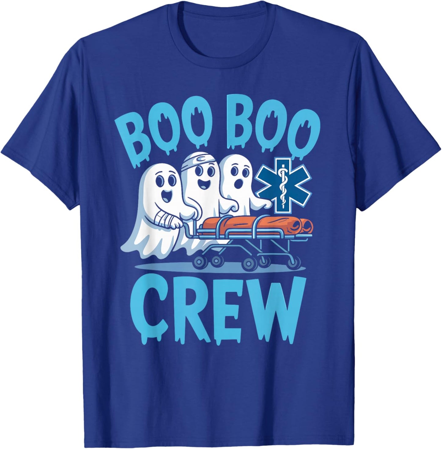 Funny Boo Boo Crew EMT Nurse Halloween Costumes Men Women T-Shirt - T-Shirt | Royal