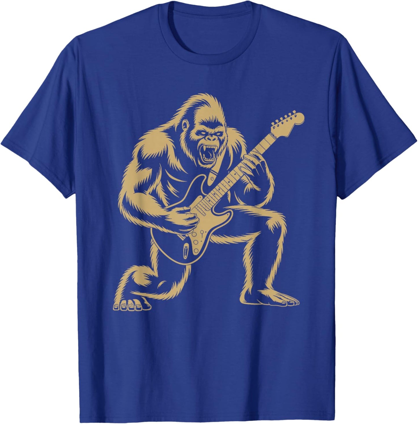 Bigfoot Rock Tongue UFO Selfie Sasquatch Rocker Boy Men Kids T-Shirt - T-Shirt | Royal
