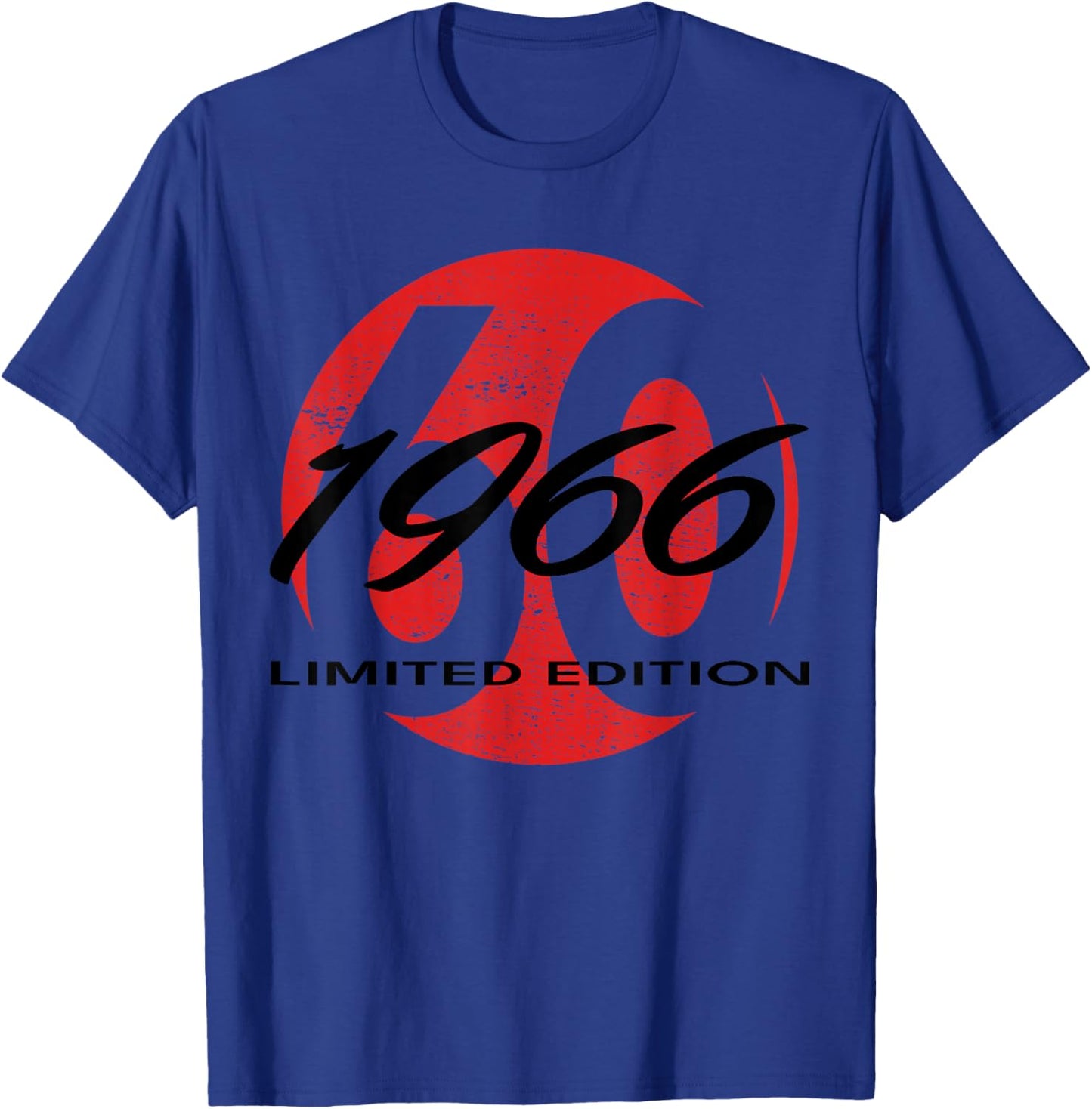 60th Birthday Man Woman 60 Years 1966 Funny Gift T-Shirt - T-Shirt | Royal