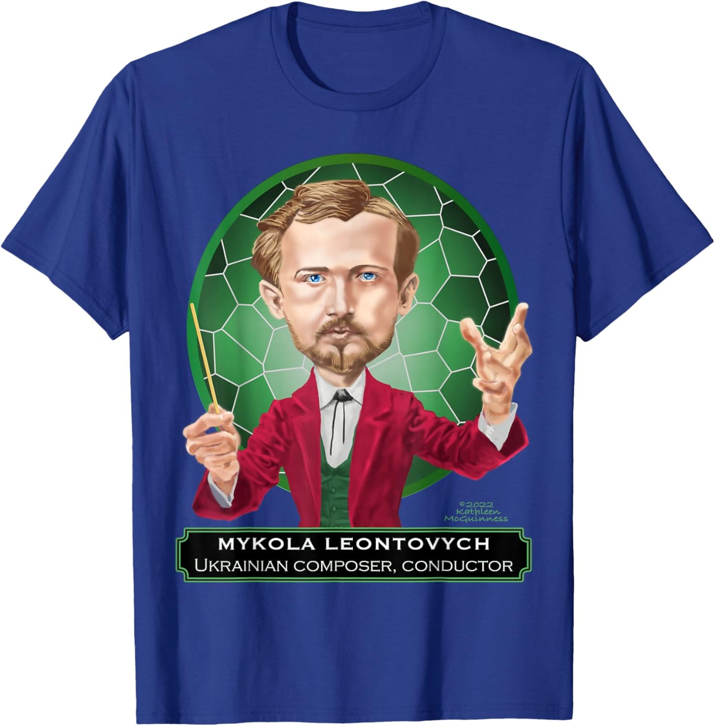 Mykola Leontovych, Ukrainian Composer, Conductor, Teacher T-Shirt - T-Shirt | Royal