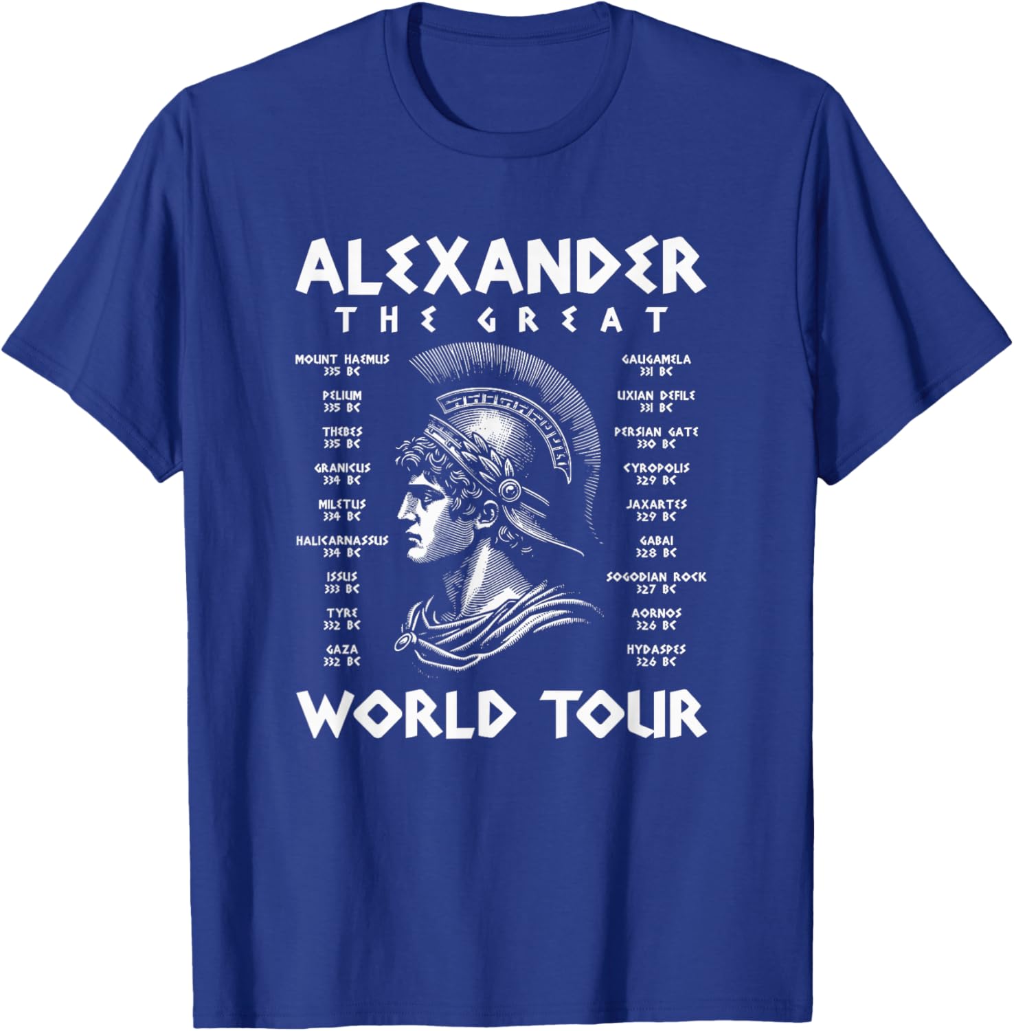 Alexander The Great World Tour Funny T-Shirt - T-Shirt | Royal