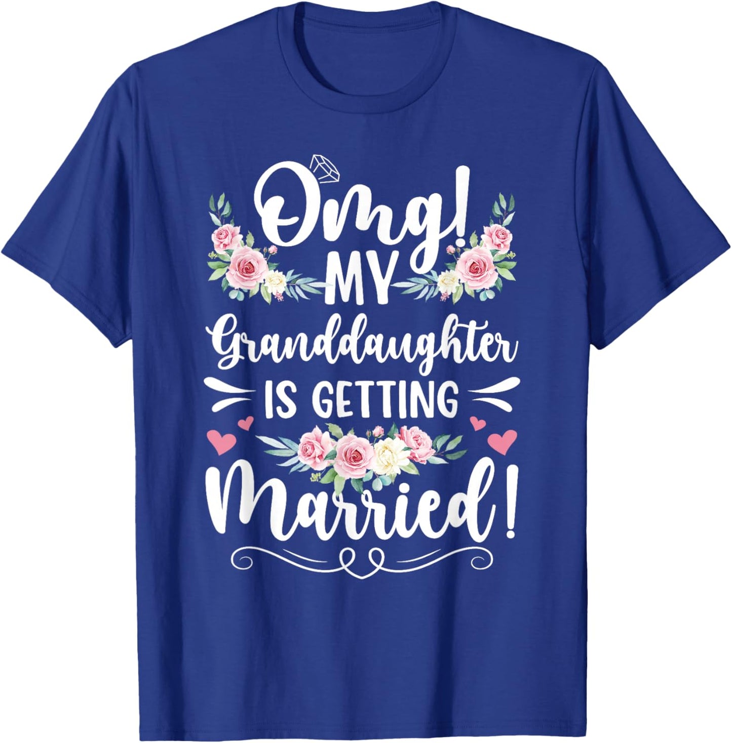 Proud Grandma of The Bride Grandma Grandmother of The Bride T-Shirt - T-Shirt | Royal