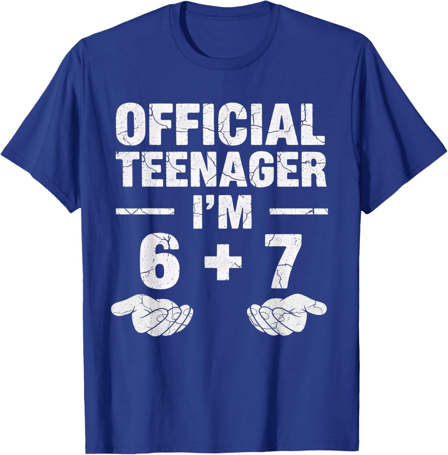 Funny Official Teenager I'm 13th Birthday 6 7 Meme Six Seven T-Shirt - T-Shirt | Royal