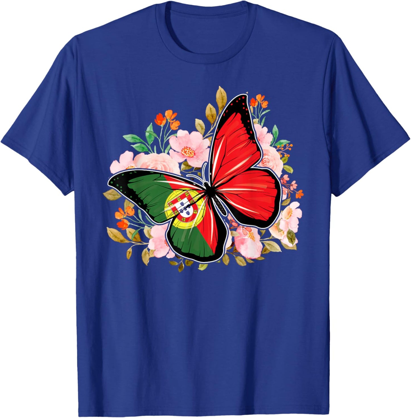 Portugiesischer Schmetterling Portugal Pride Damen Kinder T-Shirt - T-Shirt | Royal