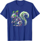 Zombie Squirrel Dark Halloween Horror Skeleton Creepy Gifts T-Shirt - T-Shirt | Royal
