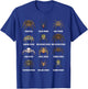 Types of Spiders Educational Species Chart Boys Girls Kids T-Shirt - T-Shirt | Royal
