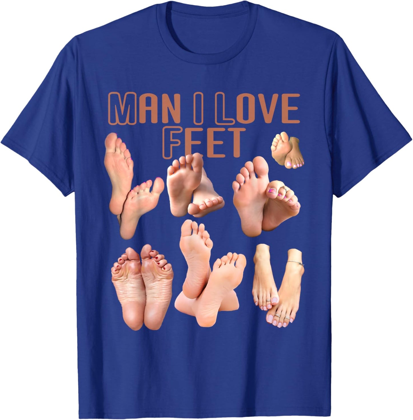 Milf Man I Love Feet Lustig T-Shirt - T-Shirt | Royal