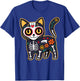Sugar Skull Cat Halloween Dia De Los Muertos Day of Dead Men Women Kids T-Shirt - T-Shirt | Royal