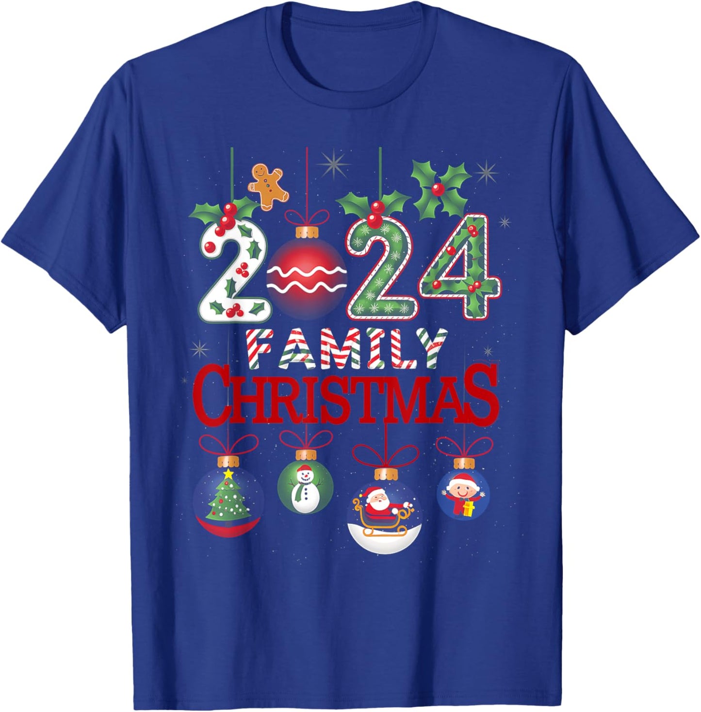 Family Christmas 2024 Matching Family Christmas Xmas Squad T-Shirt - T-Shirt | Royal