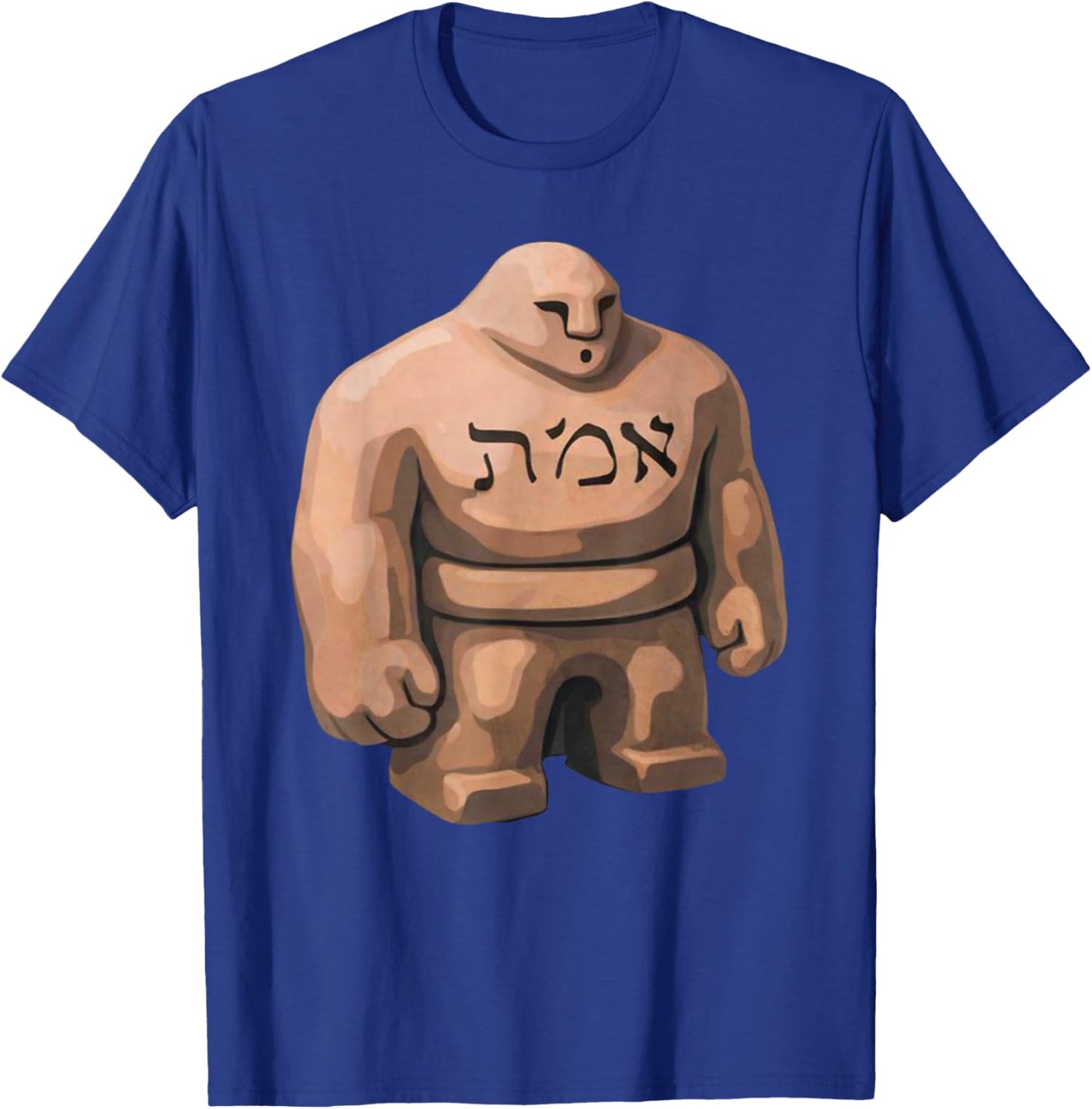 Golem of Prague Jewish People Protector Clay Figure Hebrew T-Shirt - T-Shirt | Royal