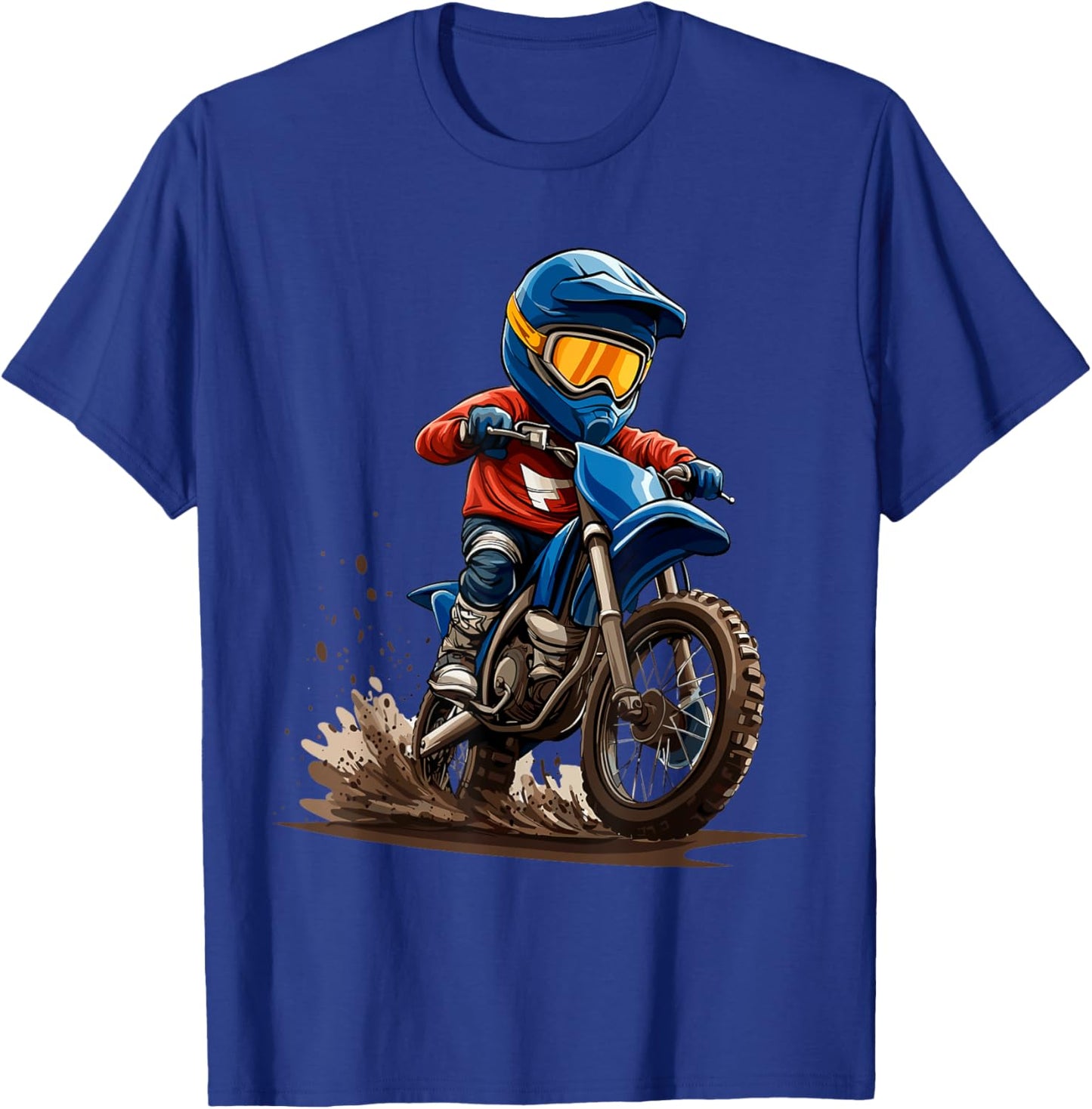Kids Dirt Bike T-Shirt - T-Shirt | Royal