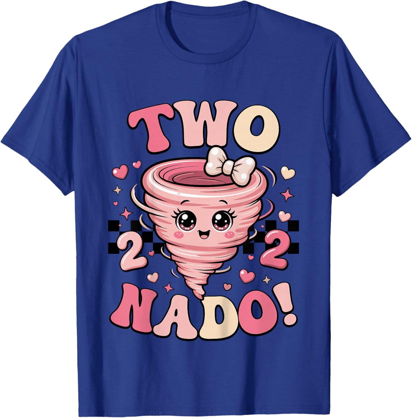 Two Nado 2nd Birthday Funny 2 Year Old Girls Kids Toddler T-Shirt - T-Shirt | Royal