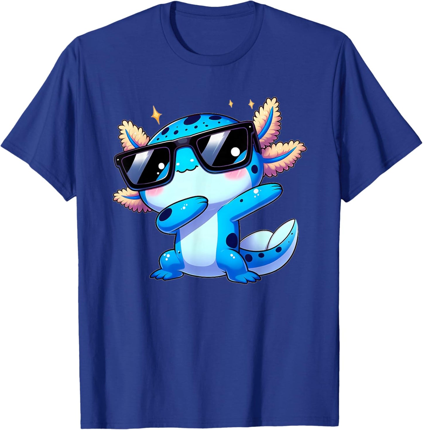 Fox Brother Kids Toddler Boys Dabbing Axolotl Kawaii Axolotl T-Shirt - T-Shirt | Royal