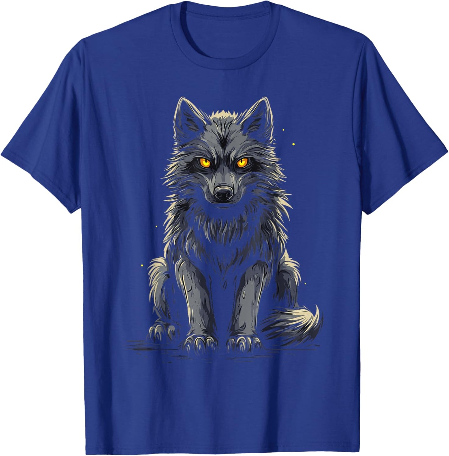 Loup Anime Gothique Hommes Femmes Gothique Anime Loup T-Shirt - T-Shirt | Royal