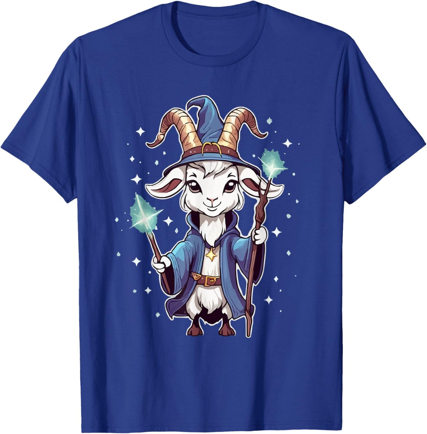 Mystic Magic Wizard Goat Games T-Shirt - T-Shirt | Royal