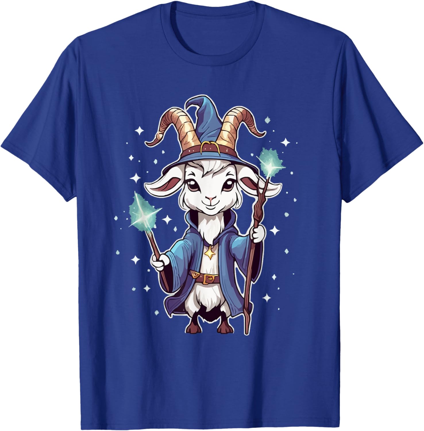 Mystic Magic Wizard Goat Games T-Shirt - T-Shirt | Royal