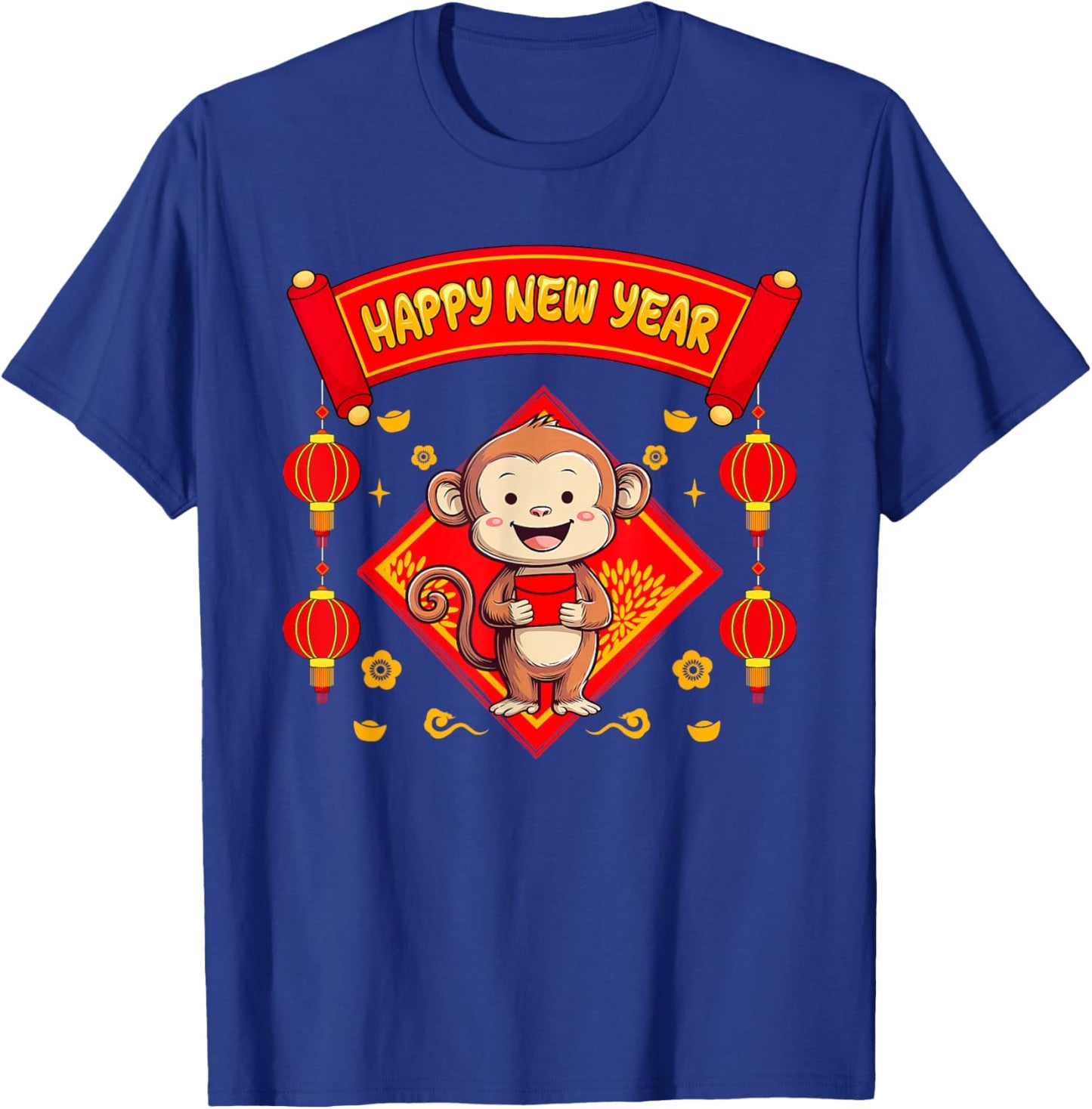 Monkey Zodiac Vietnamese New Year Matching Family Zodiac T-Shirt - T-Shirt | Royal