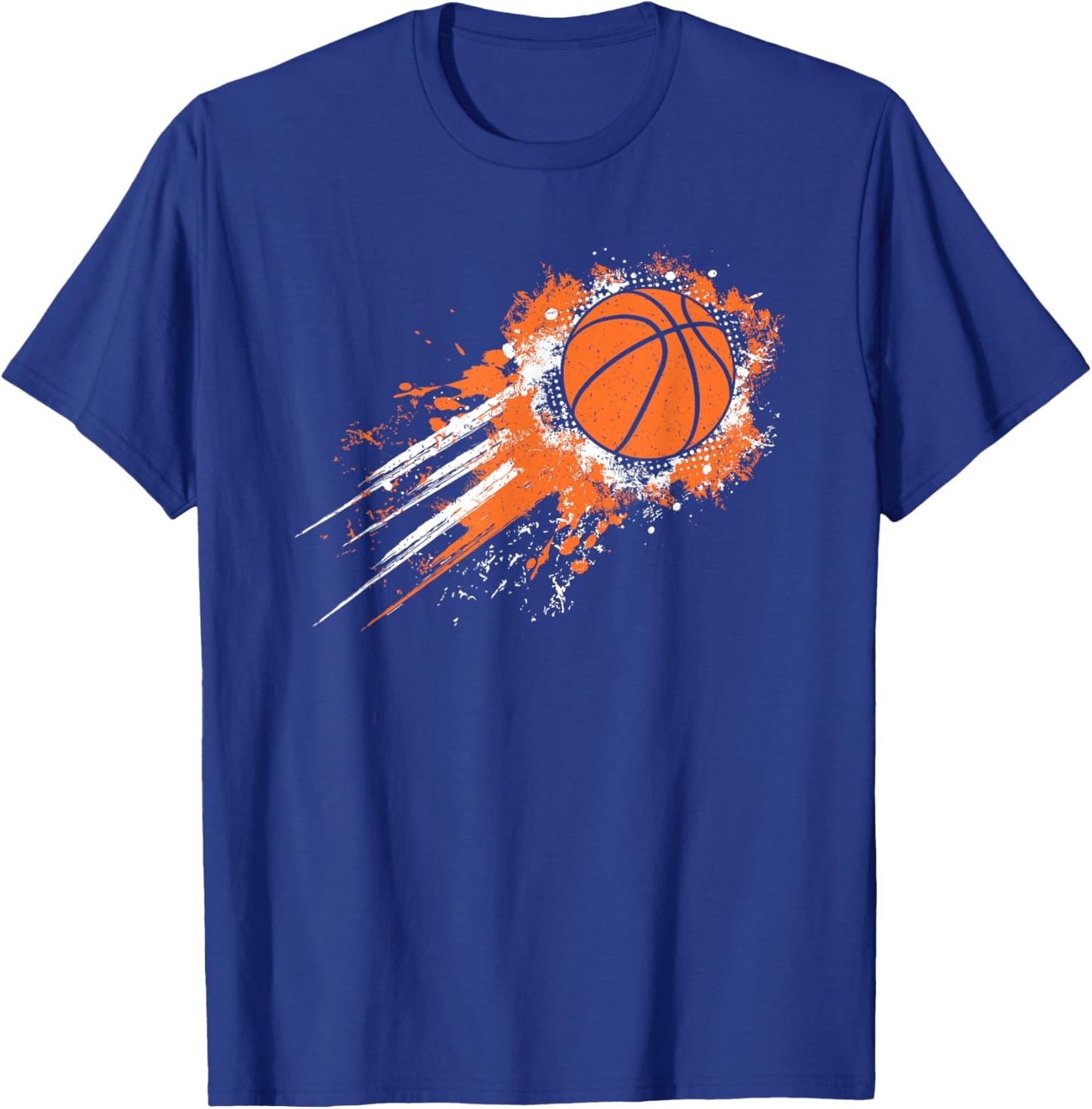 Basketball Player Vintage Basketball Lover Men Boys Kids T-Shirt - T-Shirt | Royal