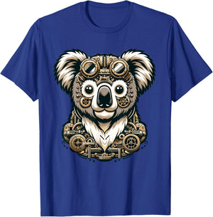 Steampunk Aesthetic Koala Bear Lover Stuff Vintage Koala T-Shirt - T-Shirt | Royal