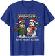 Snowasis Some Might Sleigh - Snowman Rock T-Shirt - T-Shirt | Royal