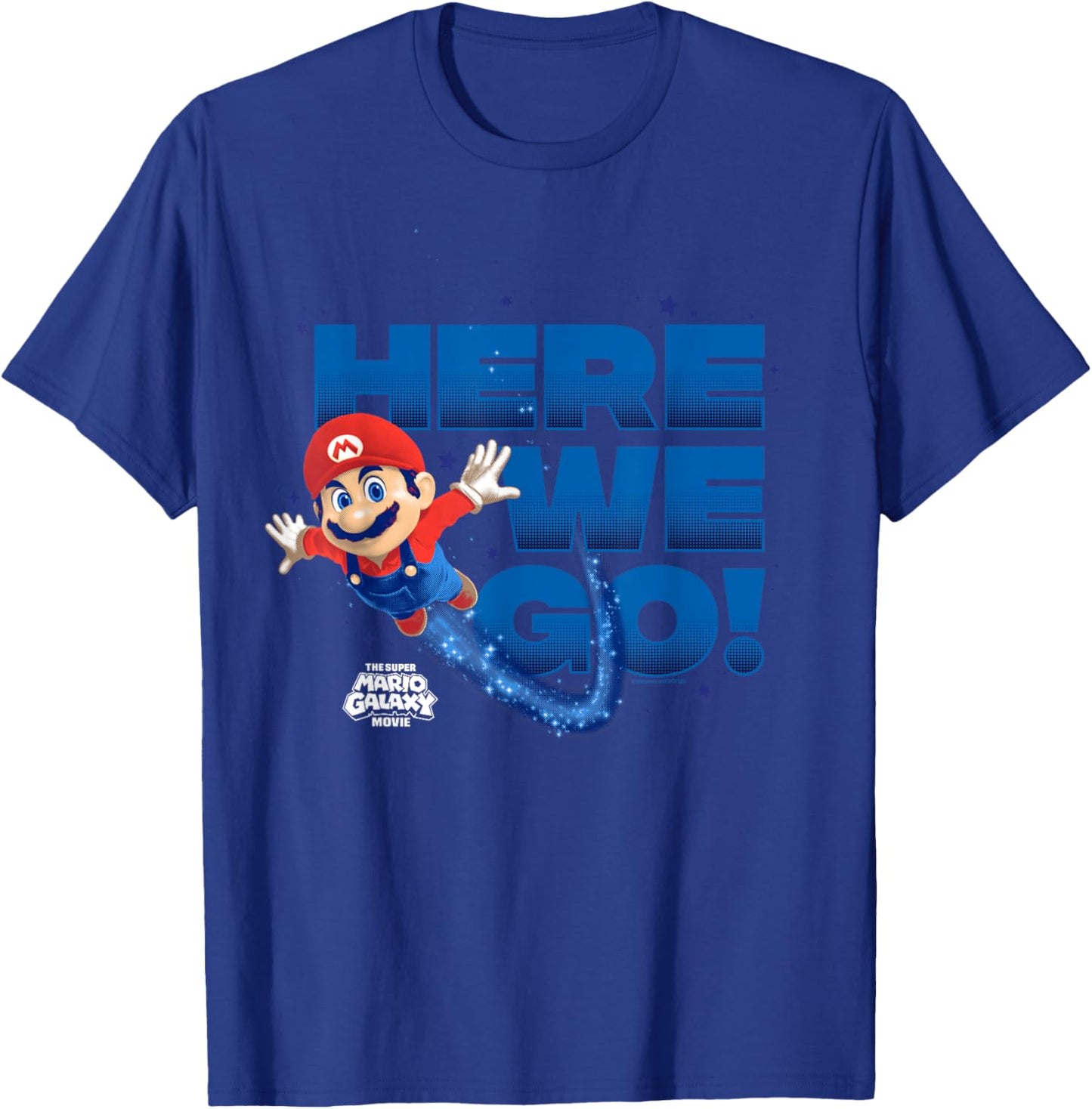 The Super Mario Galaxy Movie Mario Here We Go! T-Shirt - T-Shirt | Royal