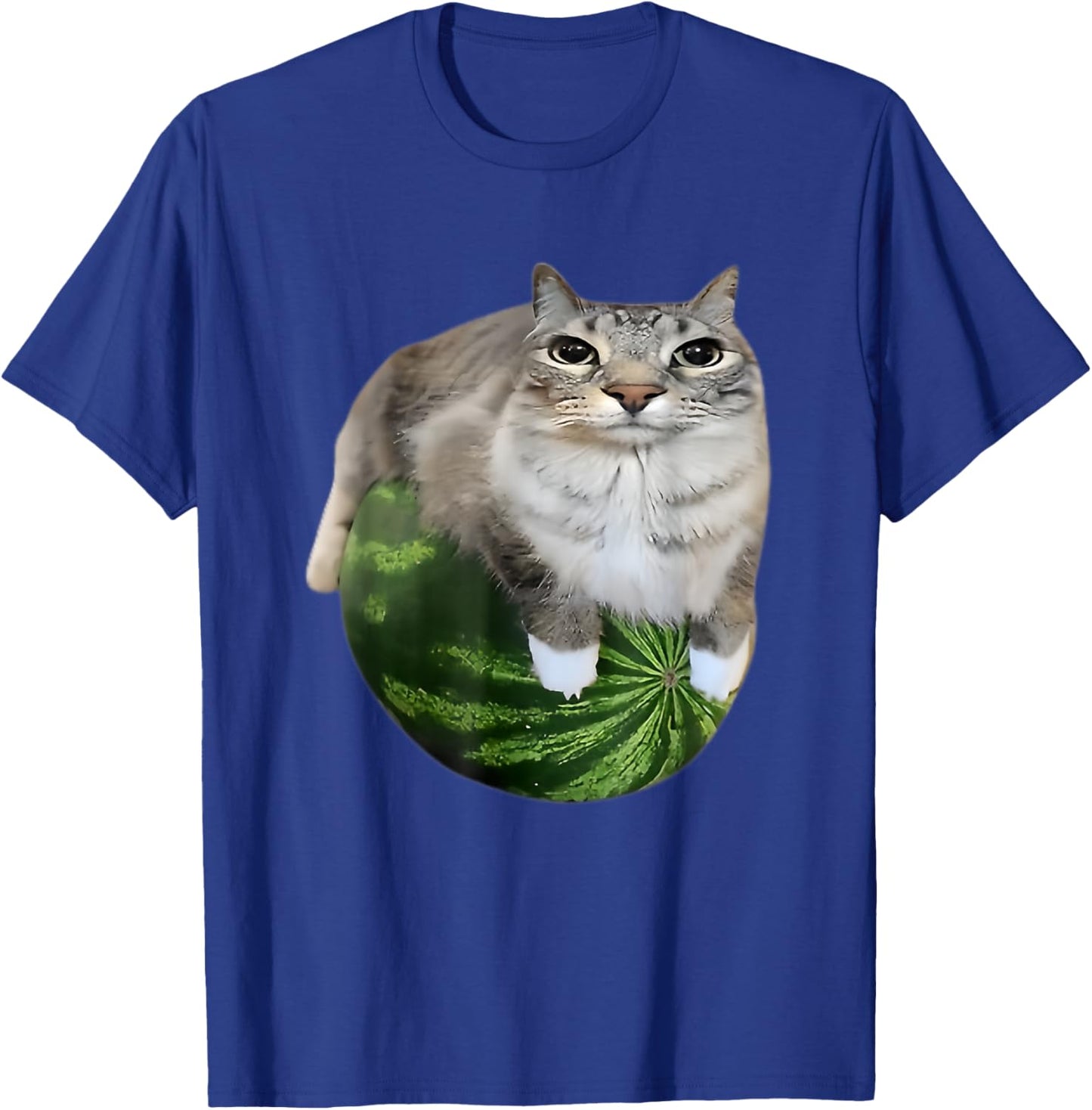 Funny Watermelon Cat Meme T-Shirt - T-Shirt | Royal
