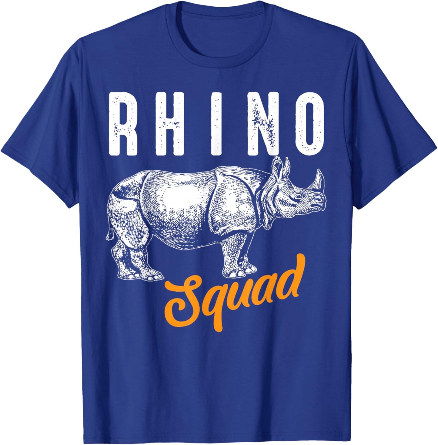 Funny Rhino Art Women Kids Toddler Rhino Lover T-Shirt - T-Shirt | Royal
