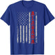 Alabama - Vintage Patriotic USA Flag Football Season T-Shirt - T-Shirt | Royal