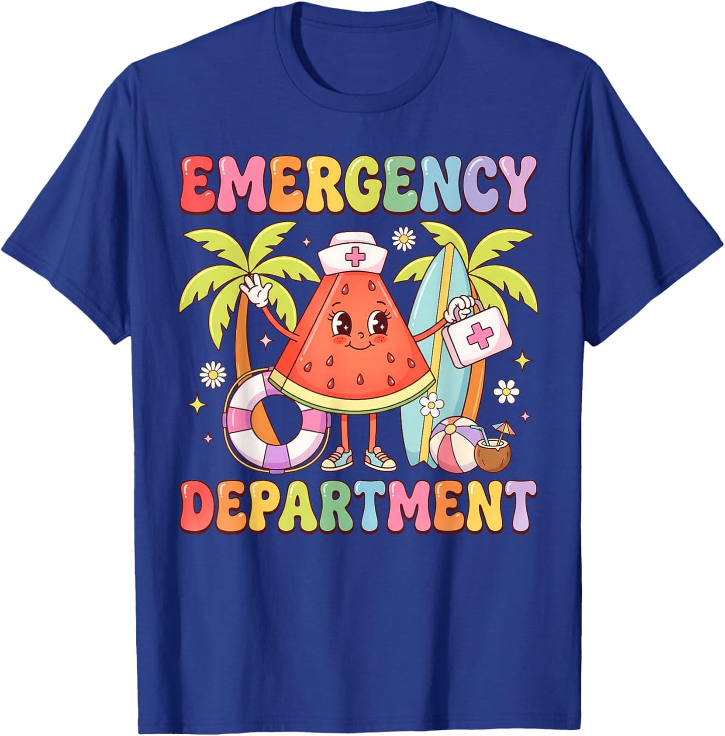 Summer Vacation Emergency Department Nurse Funny T-Shirt - T-Shirt | Royal