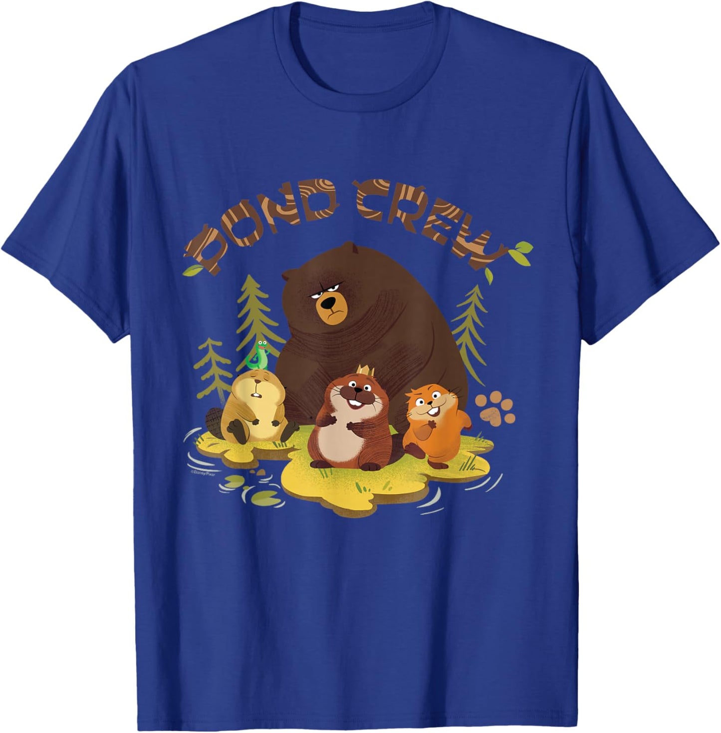 Disney and Pixar's Hoppers Pond Crew Beaver Mabel & Friends T-Shirt - T-Shirt | Royal