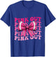 Pink Out Football Bow Breast Cancer Coquette Bow Women Girl T-Shirt - T-Shirt | Royal